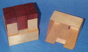 Japanese Wood Joint Puzzle - In Its Box